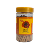 Pooja Paath Premium Dry Sticks Jar - Rose Gulab Dhoop 30min 110 GRM DRY DHOOP Jar Pack